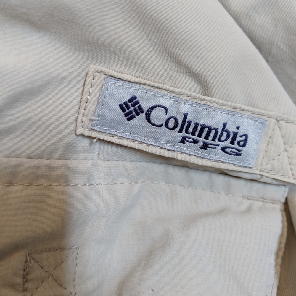 Columbia Shirt XLT Tan Brown Utility Tactical Vent - Picture 2 of 6